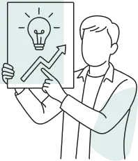 プレゼンをしている人のアイコン